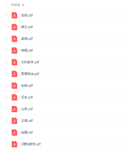 高考各科大纲合集百度网盘免费下载